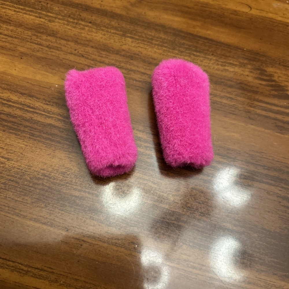 Pink Fur Arm Band Pieces‎ For Barbie Doll Outfit